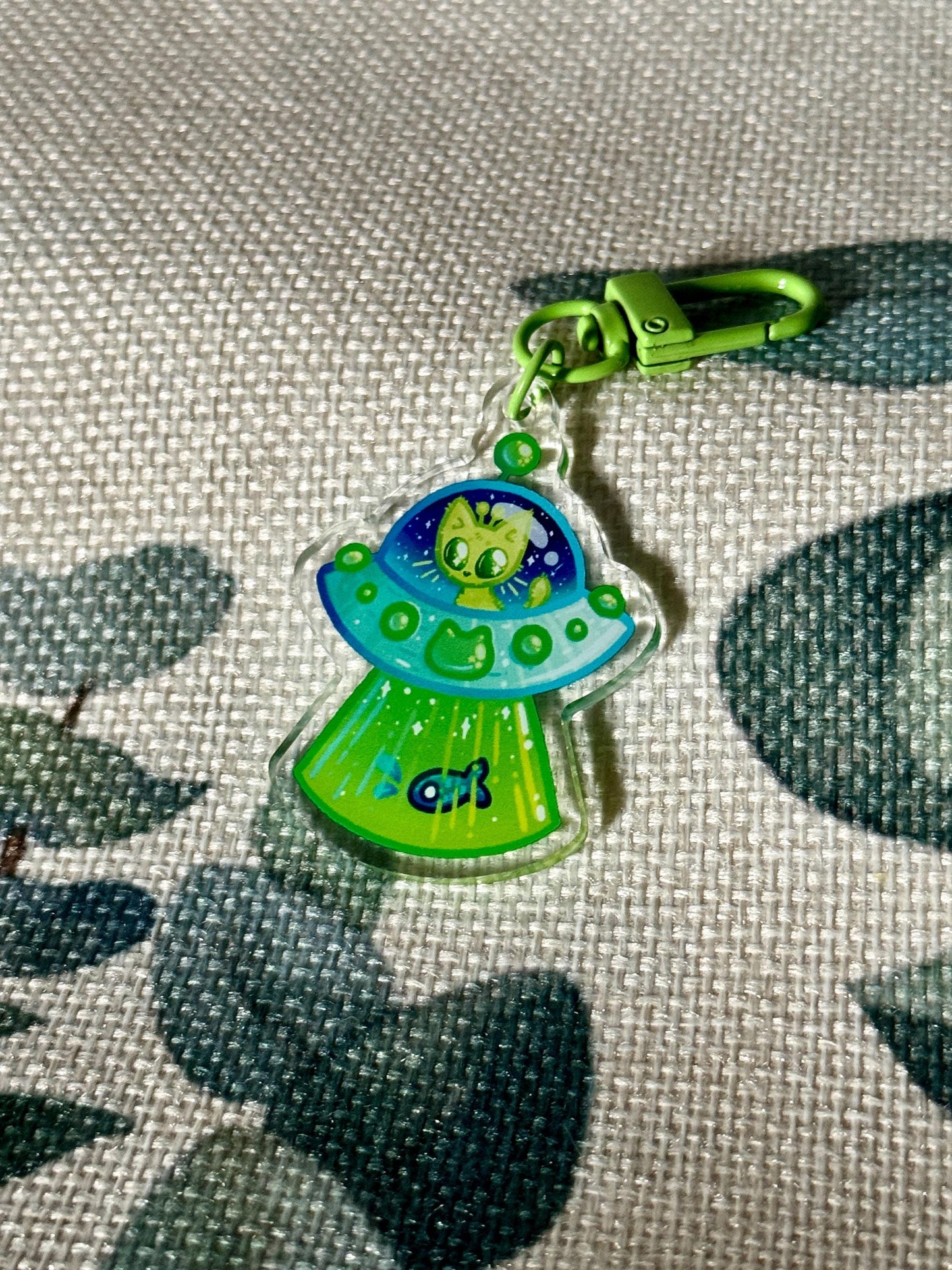 Alien Kitty - Acrylic Charm