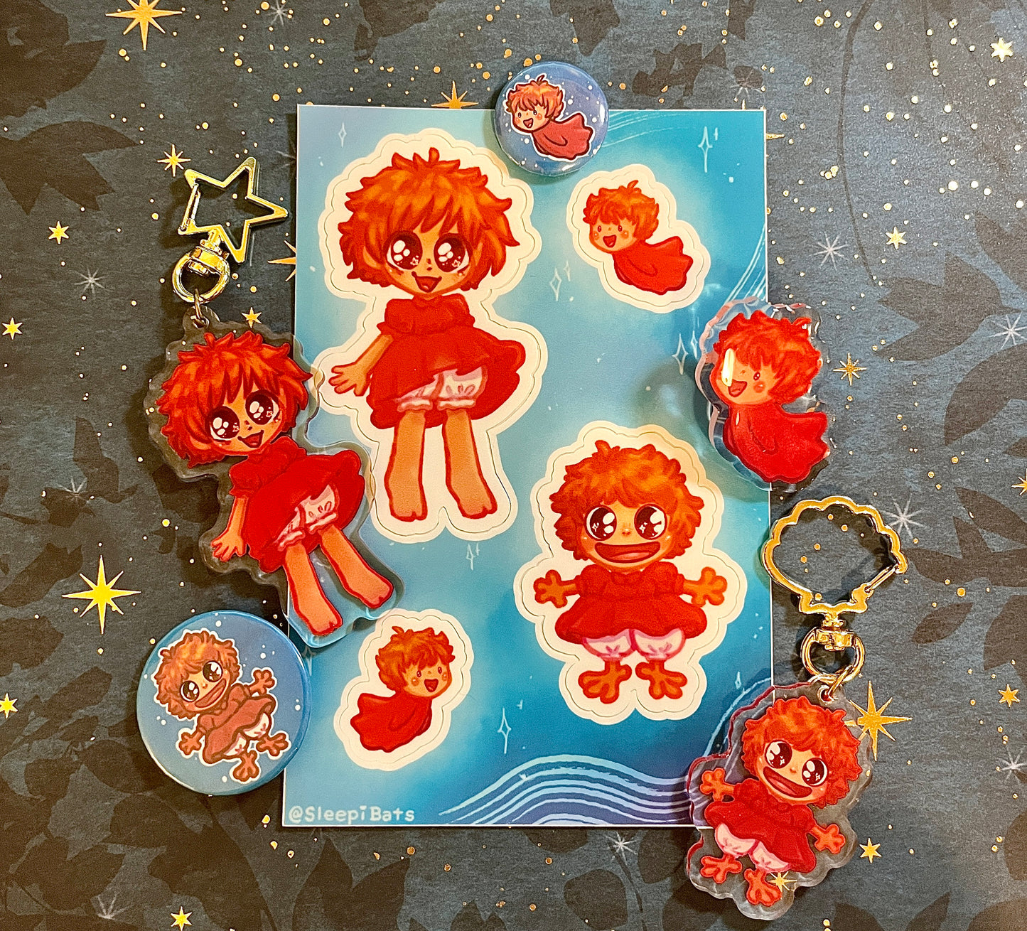Ponyo - Acrylic Charms + More