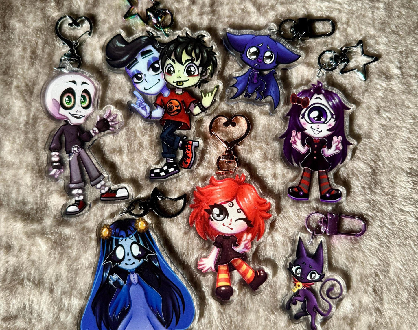 Ruby Gloom Characters - Acrylic Keychain / Charms