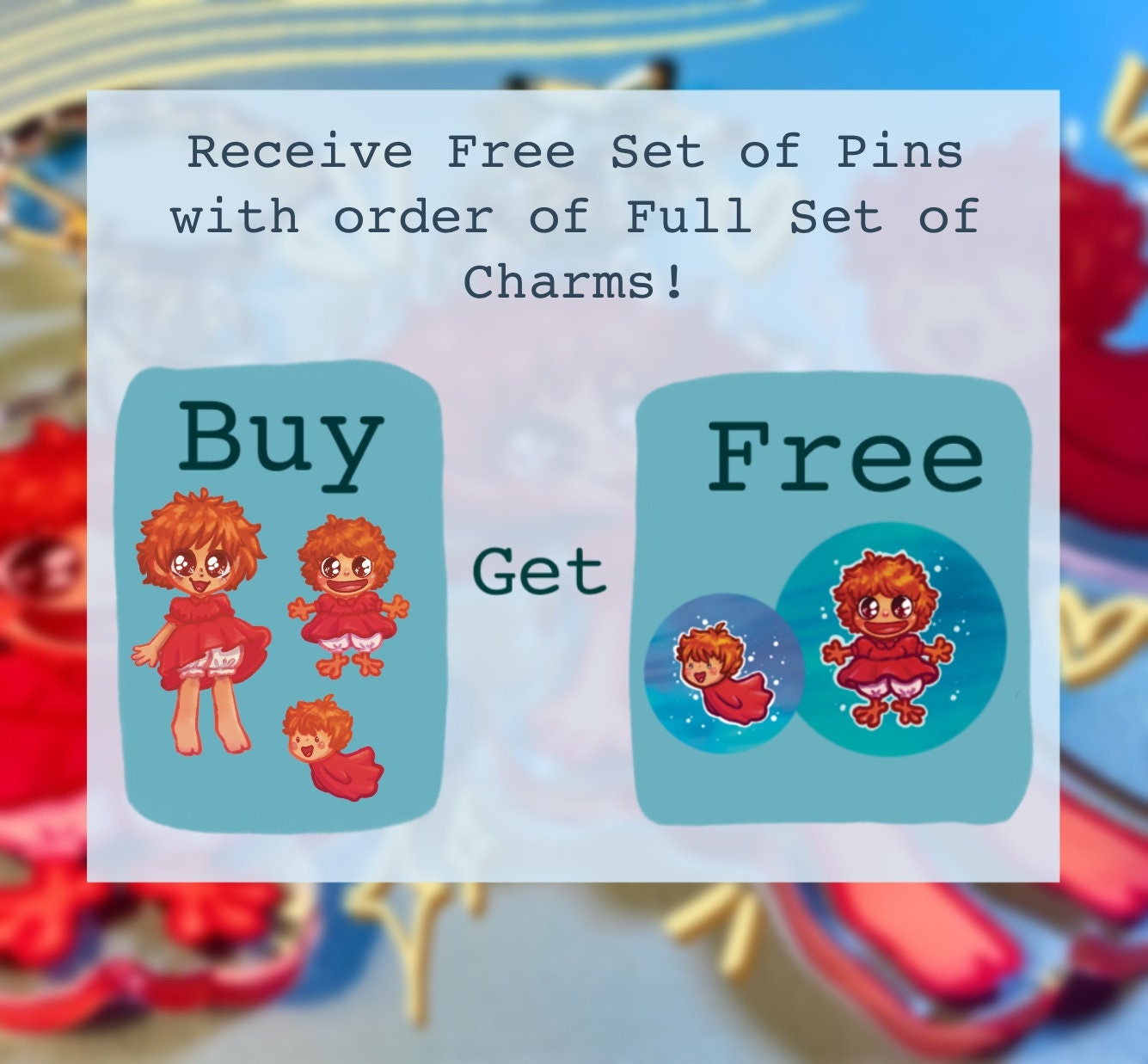 Ponyo - Acrylic Charms + More