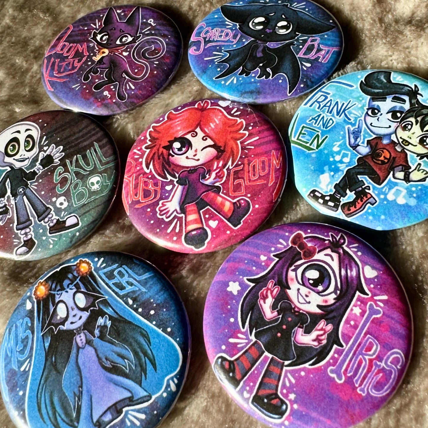 Ruby Gloom and Friends - Pins!