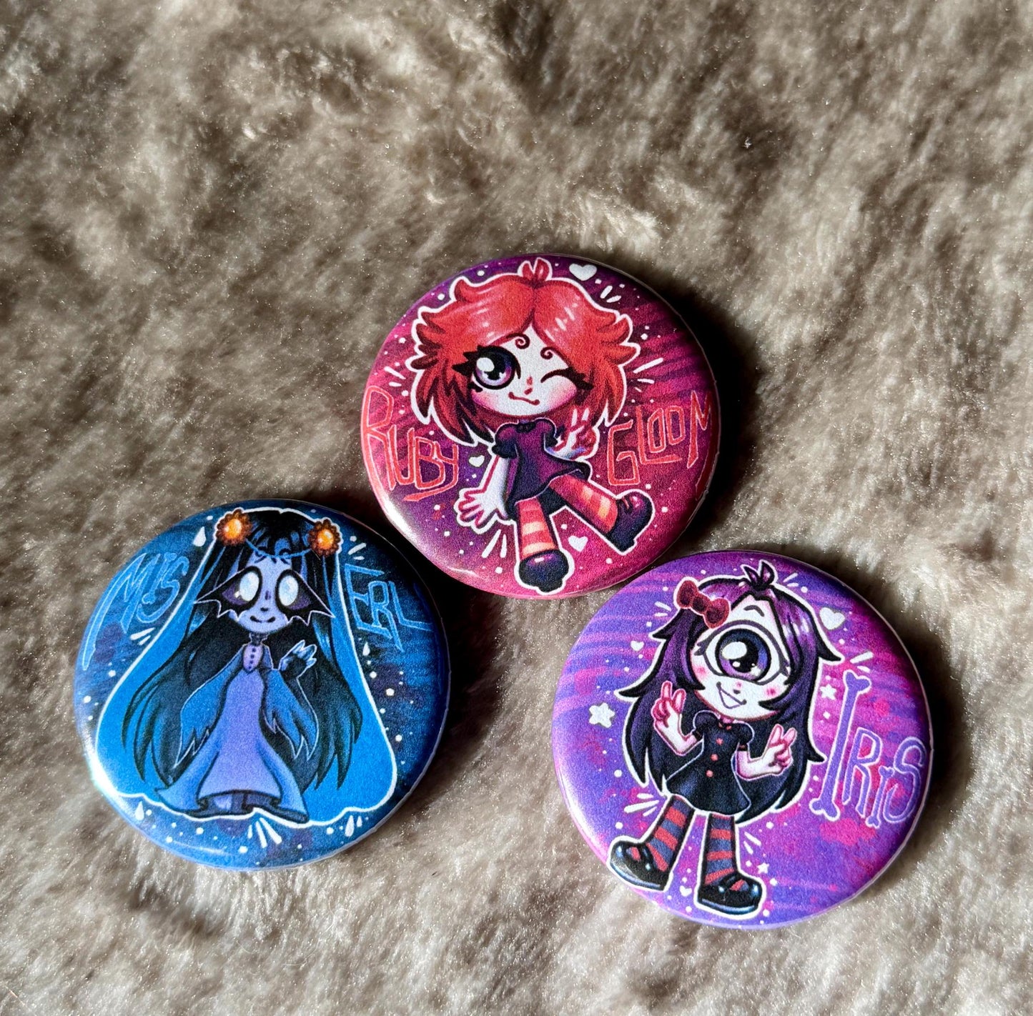 Ruby Gloom and Friends - Pins!