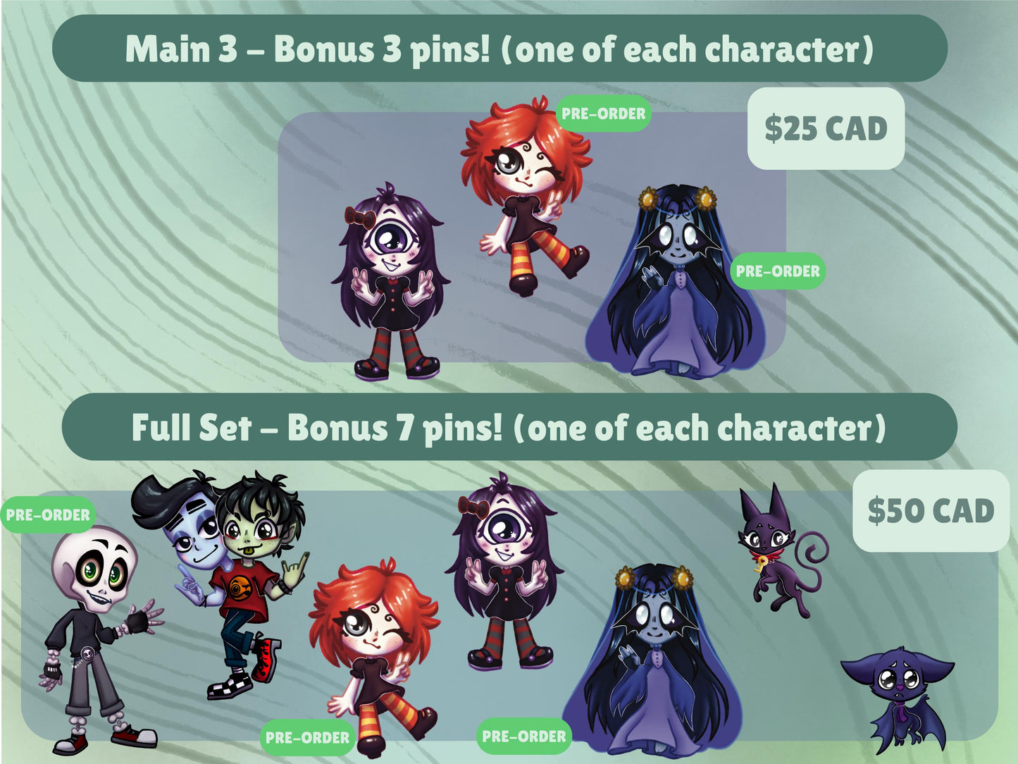 Ruby Gloom Characters - Acrylic Keychain / Charms