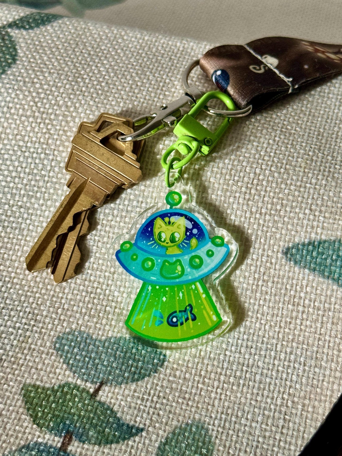 Alien Kitty - Acrylic Charm