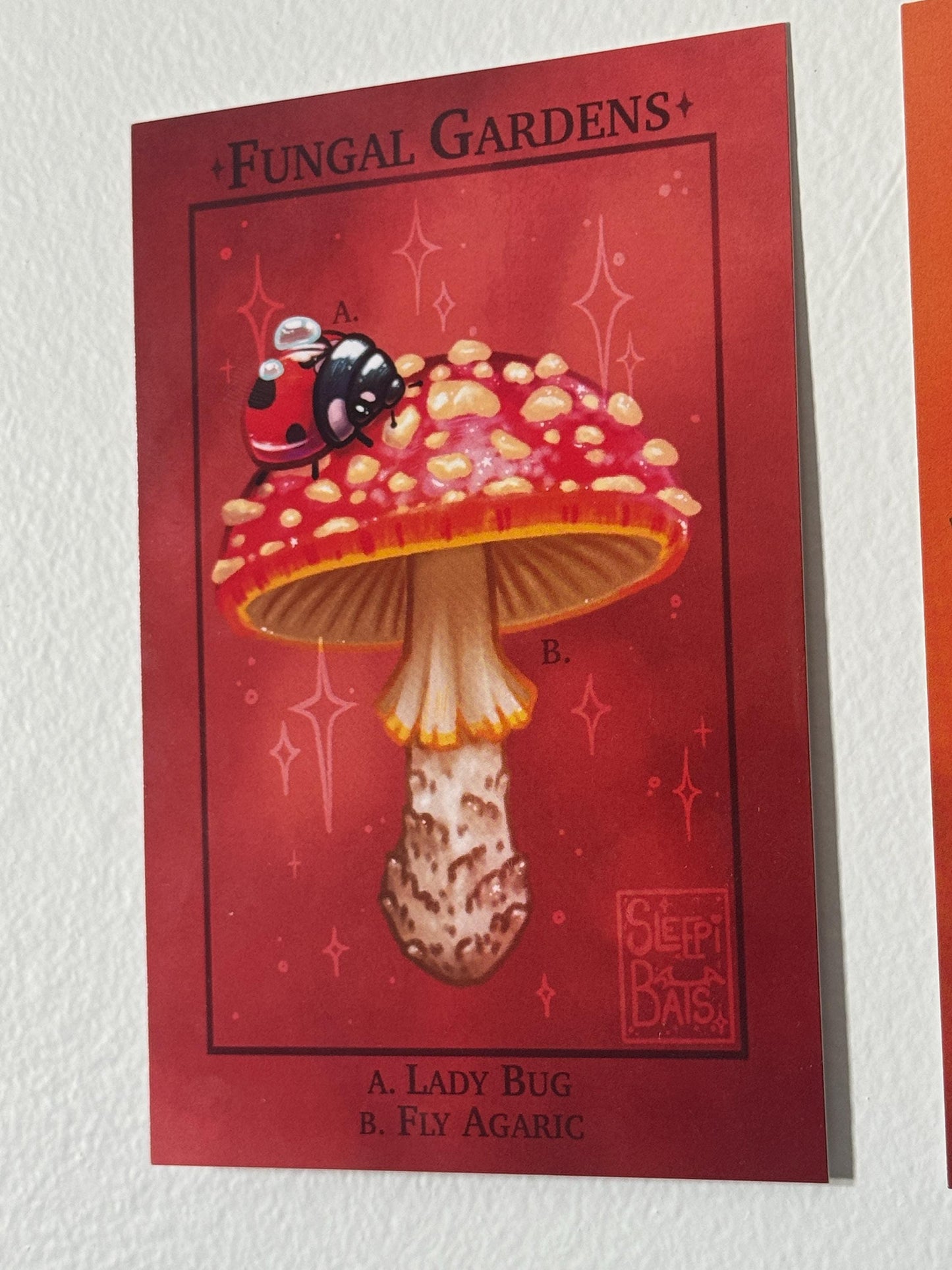 Mushroom Art Print - Fungal Gardens - Fly Agaric