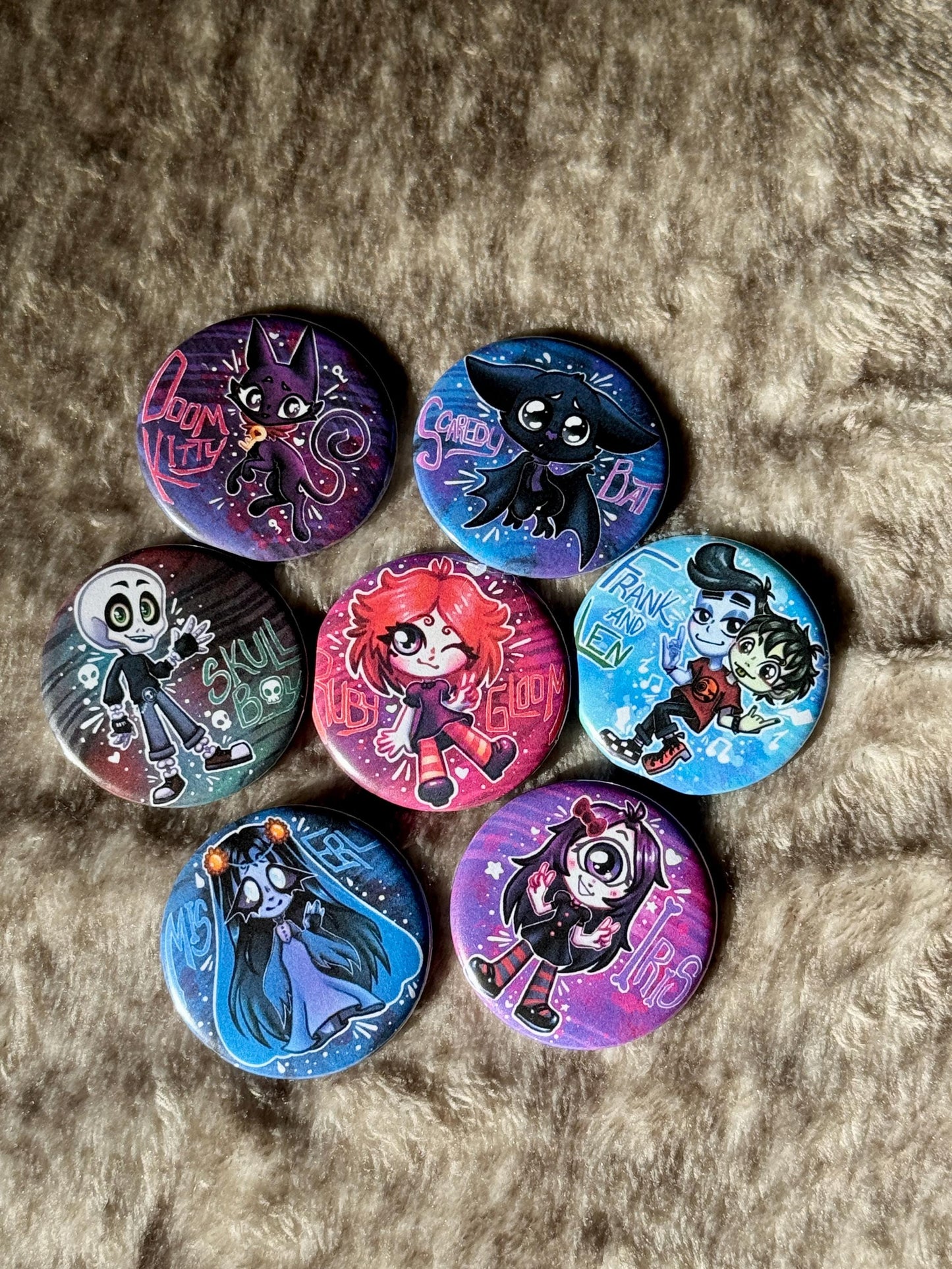 Ruby Gloom Characters - Acrylic Keychain / Charms