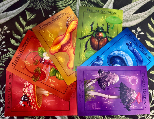 Mushroom Art Prints - Fungal Gardens - Full Set